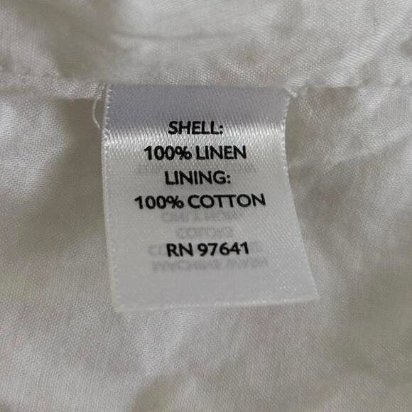 💗Sold💗not for sale💗J.Jill Women Linen Sleeveless Mini Dress Preppy Resort Minima - Picture 5 of 8